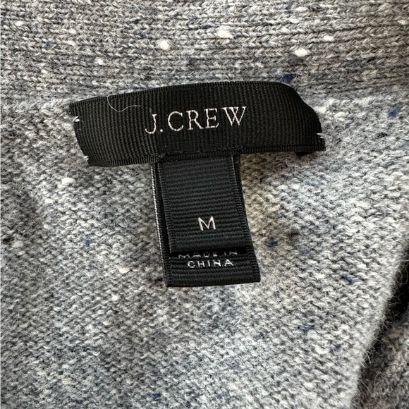 Jcrew 100% merino wool grey flecked button up cardigan - Picture 3 of 4